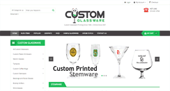 Desktop Screenshot of customglassware.com